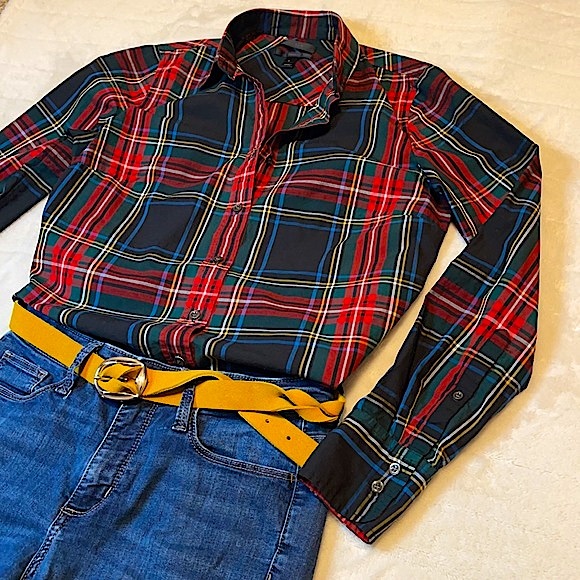 J. Crew Tops - J. Crew Perfect Shirt in Stewart Plaid